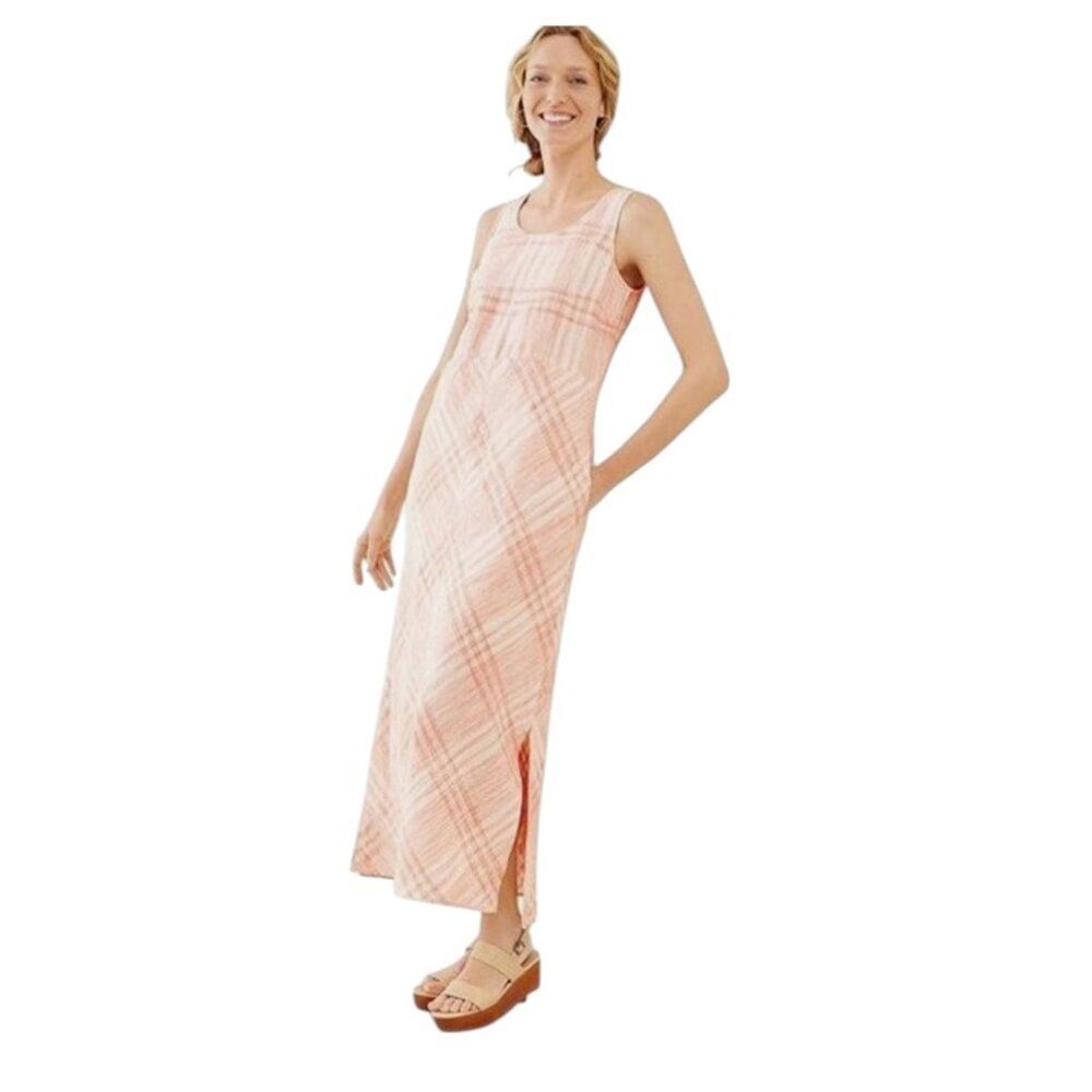 J Jill Love Linen Dress Maxi Pockets Womens Sz XL Lagenlook Coastal Beachy - Picture 8 of 13